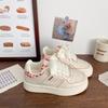 Platform White Shoes Women's Spring and Summer 2025 New Versatile Sports and Leisure Board Shoes Bread Shoes Shoes