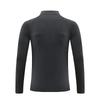 2024 Men's Quick-Dry Long Sleeve Thumbhole Sports T-shirt - Windproof, Half-Zip Running & Fitness Top for Spring/Autumn.