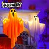 1-3Pcs Halloween Hanging LED Ghost Lights, Spooky Cute Ghost Ornaments, Indoor Bedroom Wall Decor, Outdoor Party Decorations