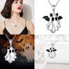 Halloween Ghost Pendant Necklace With Zinc Alloy Material For Festive Costume