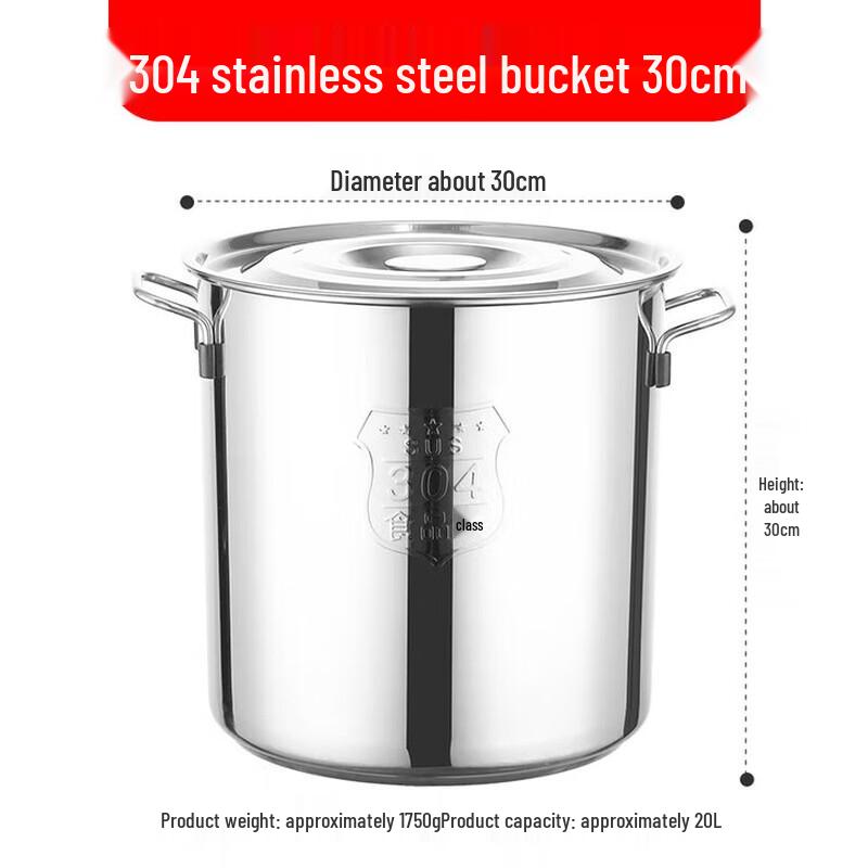 ZLIII Commercial Stainless Steel Soup Pot with Lid
