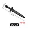 MOC Medieval Weapons Building Blocks Army Soldiers Figures Military Accessories Knife Sword DIY Bricks Toys For Children