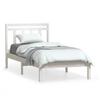 VidaXL Bed Frames White Solid Pine Wood 90x200 Cm