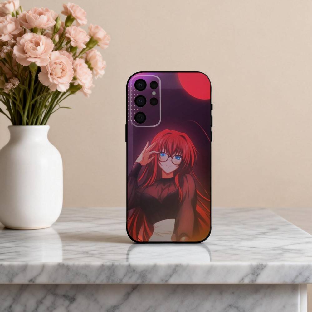 Anime E-Ecchi H-High S-School DxD Phone Case For Samsung S25,S24,S21,S22,S23,S30,Ultra,S20,Plus,Others Soft Black Case