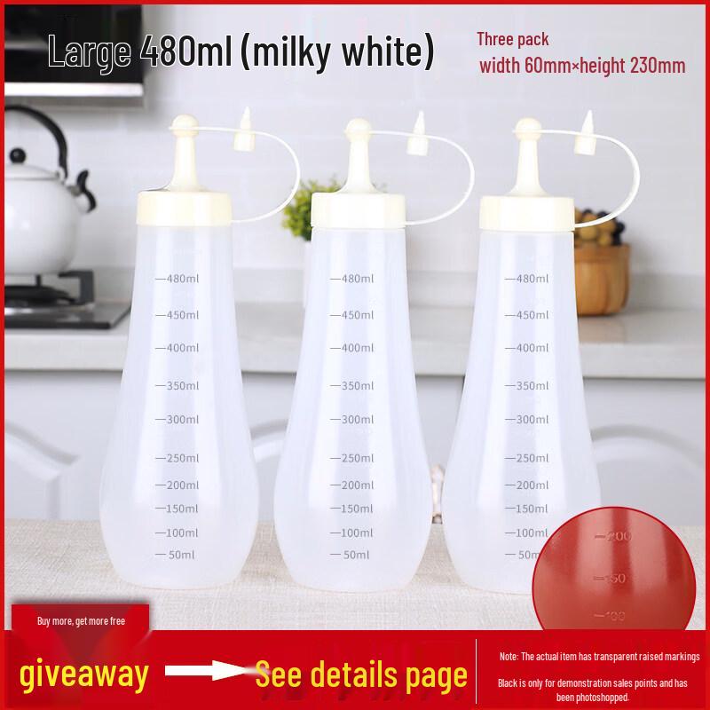 ZISIZ Commercial Salad & Condiment Bottle