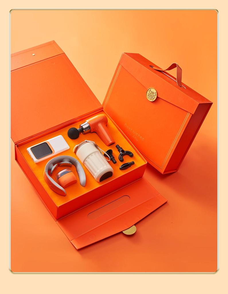 Exquisite Employee Gift Set: Coffee Cup & Massager