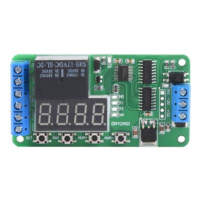 12V Dual Channel Multifunctional DPDT Delay Timer Relay Time Control Switch DR42A01