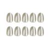 24 Pieces Wear Nail Piece Cold Blue Wood Color Cat's Eye Wear Nail Piece Nail Patch Wear Nail Press on Nails