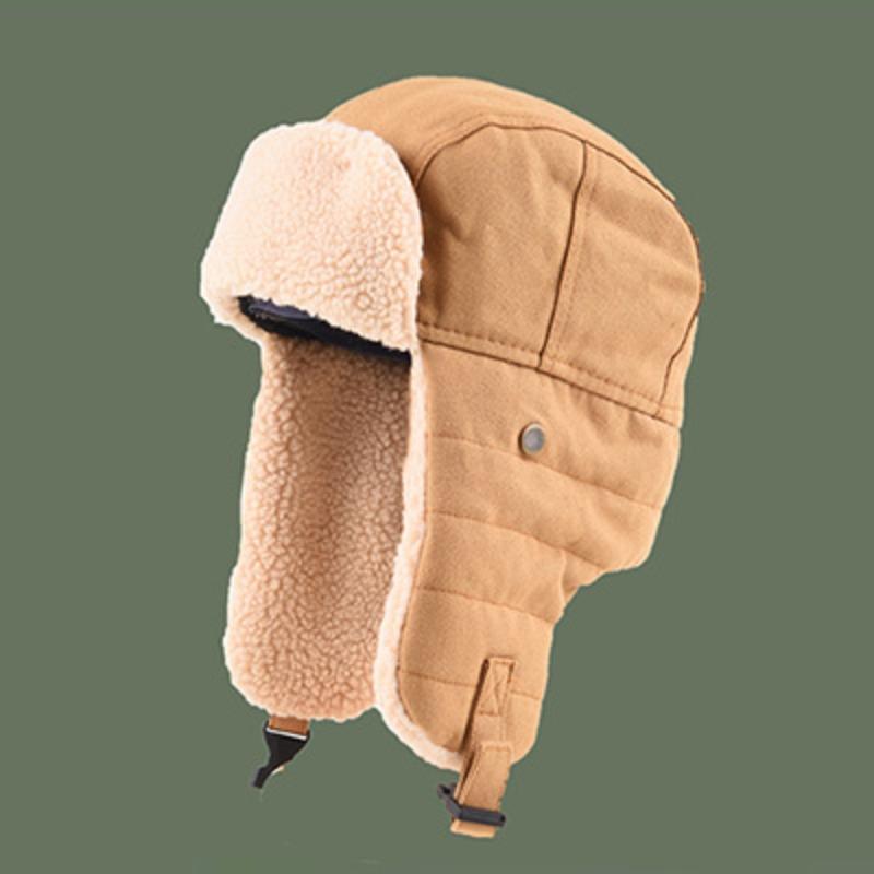 Thunderbolt Hat Men and Women Winter Padded Thickened Ear Protection Cap Cycling Outdoor Ski Ins Warm Cold Cotton Cap