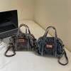 Vintage Denim Γυναικείο Μικρό Πορτοφολάκι και Τσάντες Μεγάλης Χωρητικότητας Τσάντες Bowling Crossbody Ευέλικτες Τσάντες Ώμου
