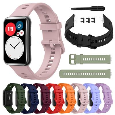 Silikónový remienok na remienok pre Huawei Watch Fit Náhradný remienok na inteligentné hodinky pre náramok Huawei Watch Fit