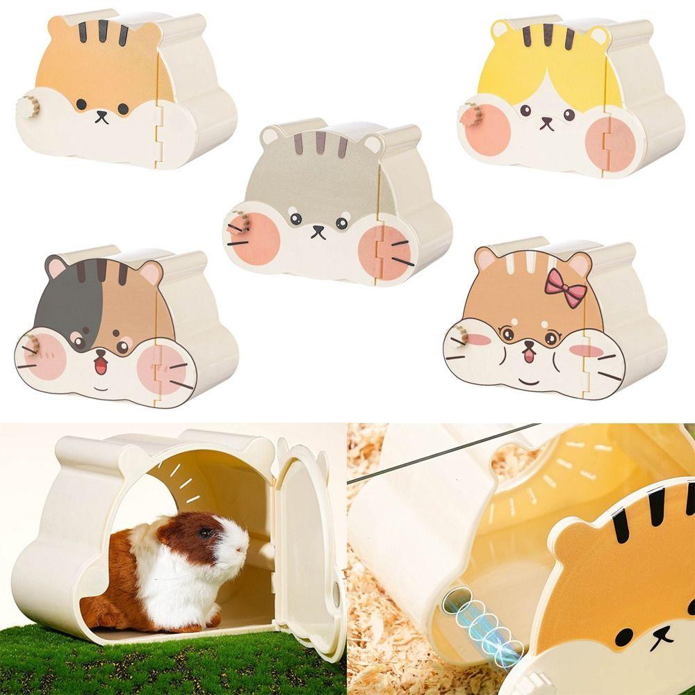 Small Size Pet Cage Interactive Hide Cave Useful Hamster Hideout Pet Entertainment