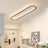 Long Stripe LED Ceiling Light Oval Modern Black Aisle 40/60/80cm Bedroom  Living Room Porch Living Room Indoor Lamp and Lighting