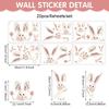 Self-Adhesive Wall Stickers Easter Festival Party Sticker New Bunny Sticker  Glass Decoration
