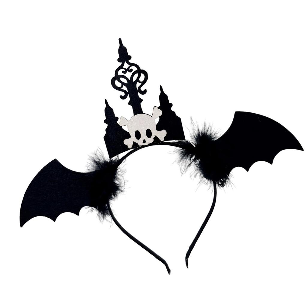 Unique Bat Themed Headband Comfortable Wear Costume Hair Decoration For Children Teens Halloween Carnival Celebrations
