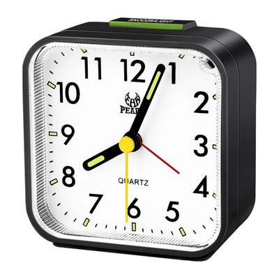 Reloj Despertador Luminoso Cuadrado Portátil Moda Silencioso Sin Tictac Reloj de Mesa de Noche Con Luz Nocturna