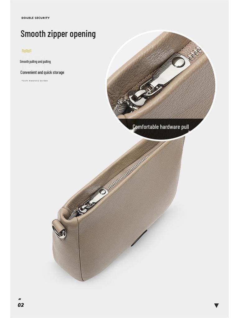 Women's Genuine Leather Crossbody Bag: High-Capacity, Versatile, and Stylish for Spring/Summer 2025