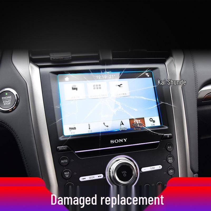 Ford Territory & Mondeo Navigation Screen Protector - Tempered Film for Central Control and Instruments.