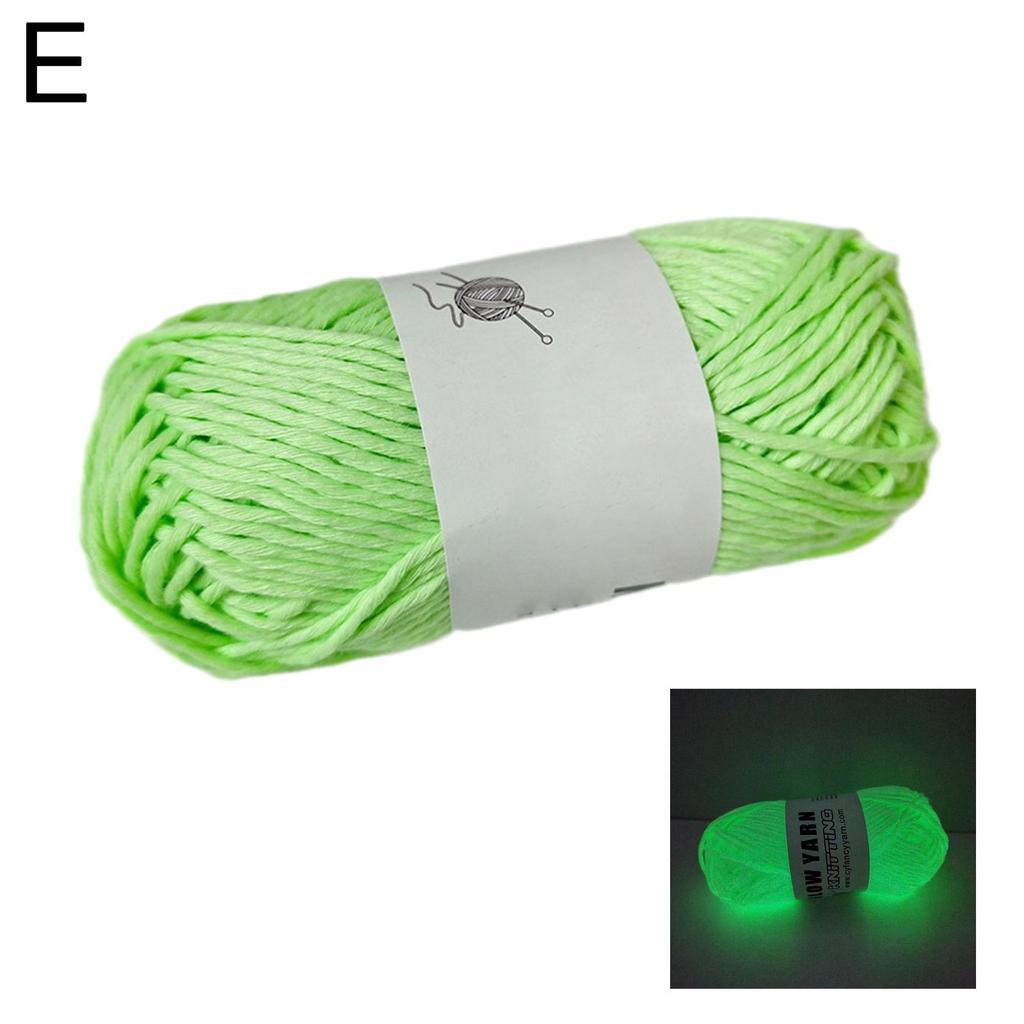 Glow in The Dark Yarn for DIY Arts, Glow in The Dark Yarn for Crochet, Luminous Yarn for Knitting, Crocheting, Knitting Crafts