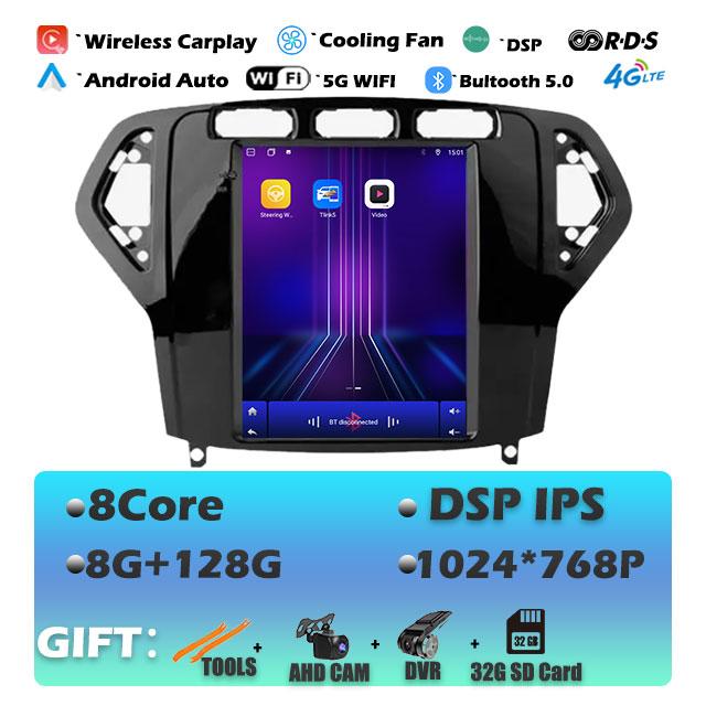 9.7“ IPS For Ford Mondeo 2007-2010 Carplay Android 14 Car Radio Multimedia Video Player Navigaion Head Unit Stereo Audio