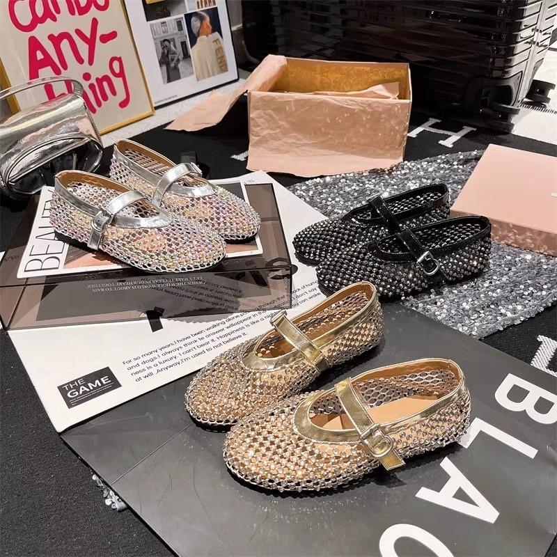 Sandals Mesh Breathable Fashion Versatile Sandals Women New Flat Soft Soled Mary Jane Shoes for Women Sandalias De Mujer