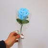 Artificial Flower Long-Lasting Never Wither Hand-Made Twist Sticks Silk Flowers Realistic Faux Floral Arrangement Home Decor