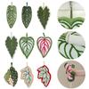 Leaf-Shaped Hanging Hand Towel Soft Coral Fleece Tea Towels Super Absorbent Bath & Kitchen Towel Decorative Towels Home Decor