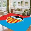 Valencia FC Design Crystal Velvet Rug Soft Decorative Mat for Bedroom Entrance