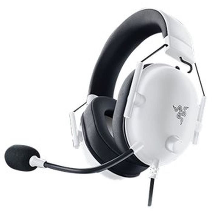 Casque PC Razer BLACKSHARK V2 X BLANC - Casque filaire multiplateforme pour l'esport