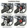 High Performances Aluminum Alloys Bikes Crank Side Cover Fit Standard Crank Groupset Tool Frees Installation M30x6.5MM
