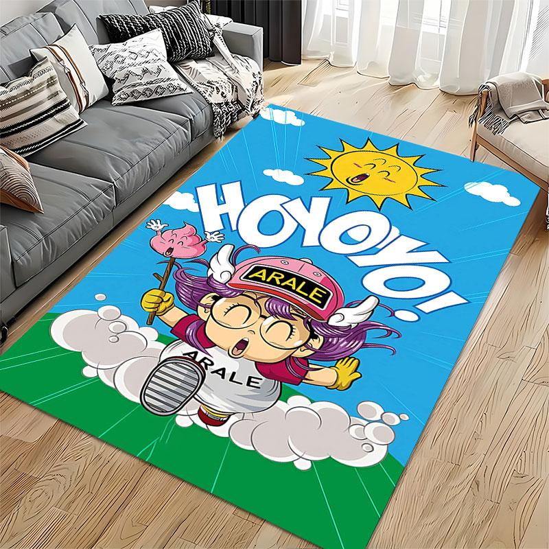 Cartoon Arale Running Pattern suitable as a non-slip mat for the living room or bedroom sofa