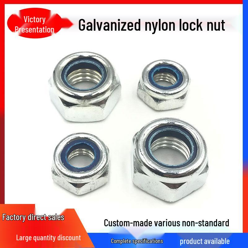 Galvanized Iron Nylon Self-locking Nut Cap (M3-M27)