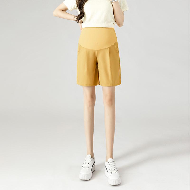 High-Waist Maternity Support Shorts: Trendy, Casual Summer Leggings for Pregnant Women