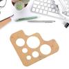 Clear Acrylic Circle Template, Stitching Corner Templates Leather Positioning Tool Round Corner Stitching Ruler Stencil
