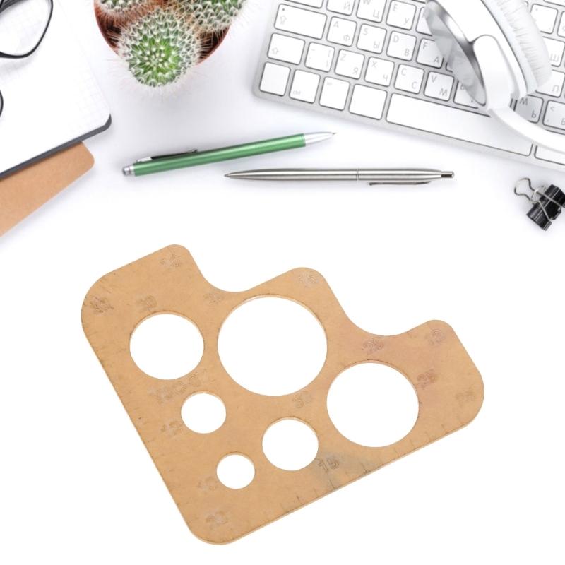Clear Acrylic Circle Template, Stitching Corner Templates Leather Positioning Tool Round Corner Stitching Ruler Stencil