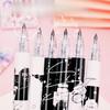 12pcs Cute Cartoon Neutral Pen Set Creative Student Pen Quick Dry Black Ink Kawaii Office School Stationery Cartoon Designs