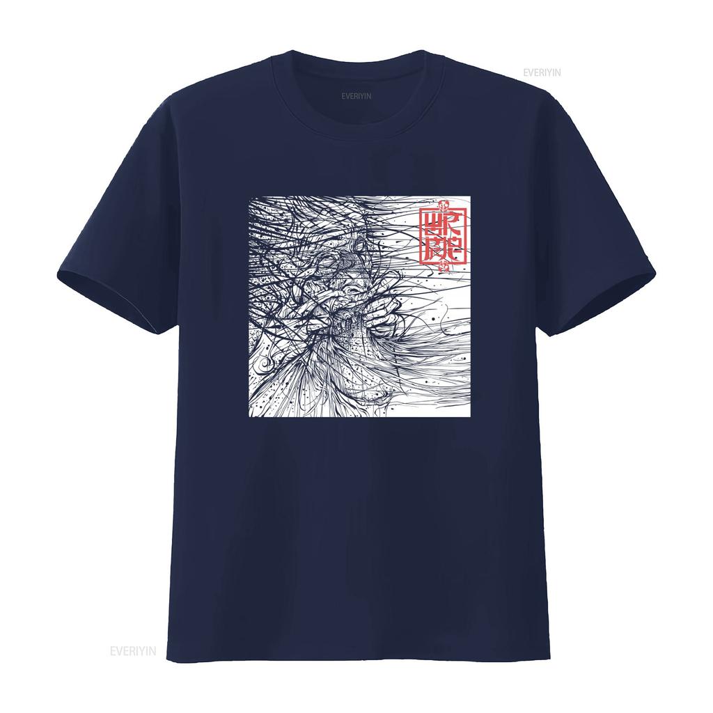 Mens Wormrot Voices T shirt Large Black Unique Hand Drawn Art Design vintage Washed Slightly designer clothes Casual Soft