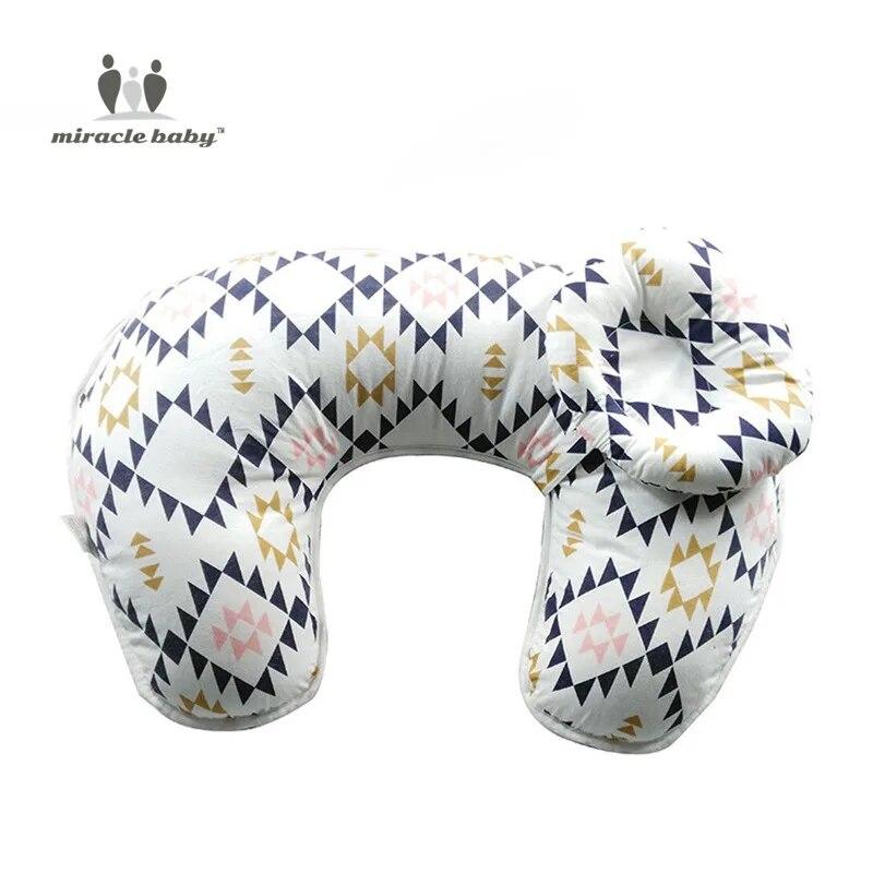 2Pcs/Set Baby Nursing Pillows Maternity Baby Breastfeeding Pillow Infant U-Shaped Newborn Cotton Feeding Waist Cushion