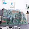Koi Pattern Sofa Blanket Can Be Used As Soft Carpet Tablecloth Decoration Dustproof Full Cover Sofa Towel Office Leisure Blanket