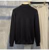 Men's Spring & Autumn Double Zipper Cardigan: Trendy Solid Color Knitwear Sweater
