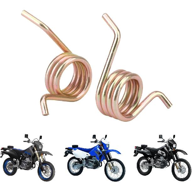 Motorcycle Foot Pegs Footpeg Springs Kit Stainless Steel for DRZ400 2000-2004 DRZ400E 2000-2007 DRZ400S 2000-2024 DRZ400SM 2005-2024 RM250 1989-2006