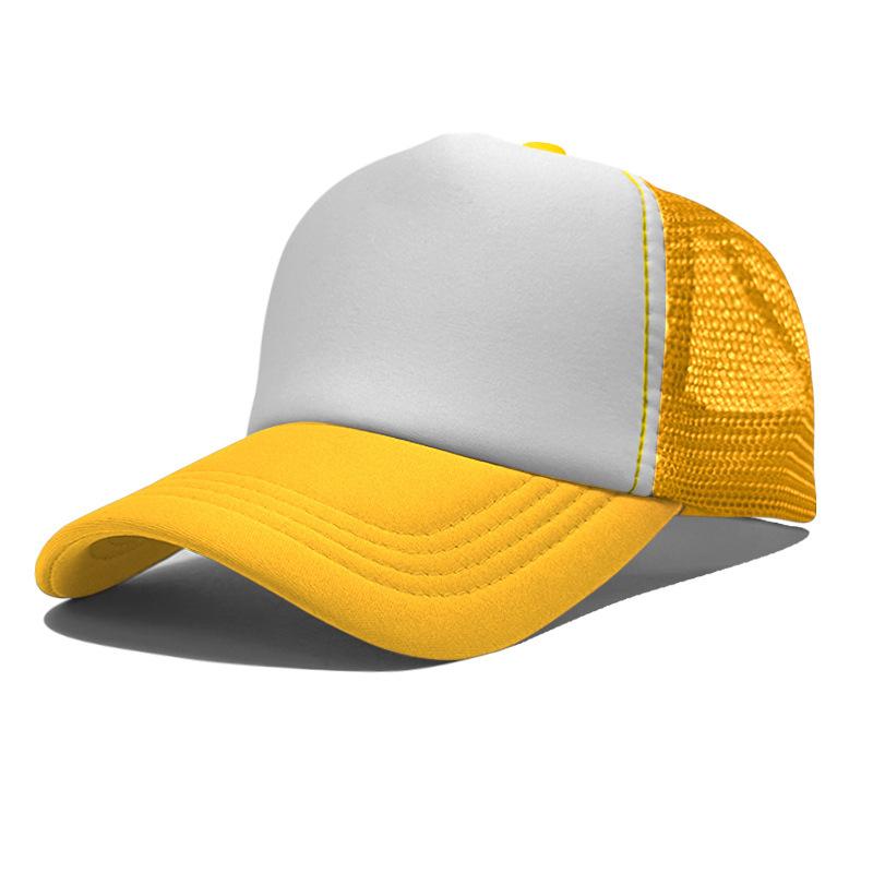 High Quality Custom LOGO 5 Panel Mesh Baseball Cap Print Embroidery Sponge Foam Trucker Hats