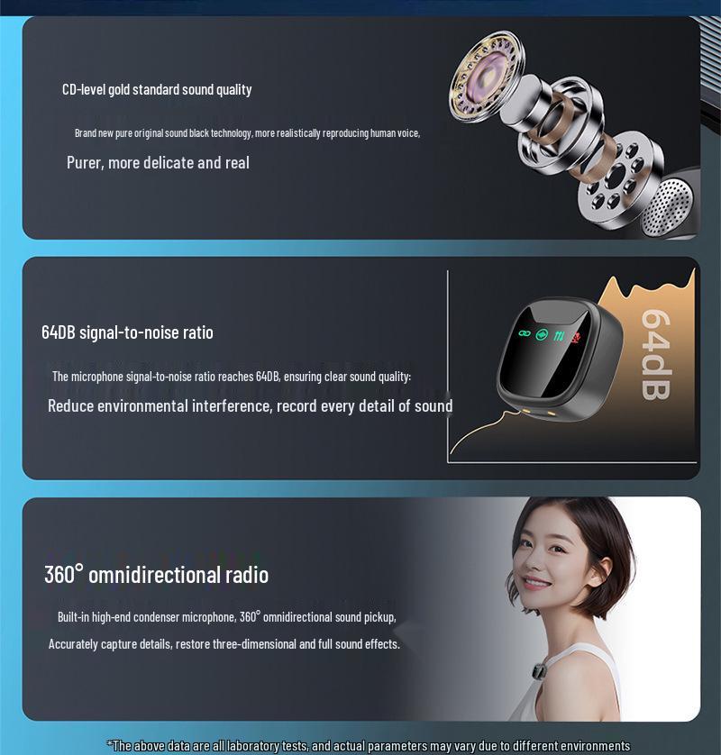 Magnetic Wireless Lapel Mic with Pull-out Charging Case, Noise Reduction, Bluetooth Connectivity for Live Streaming & Recording.