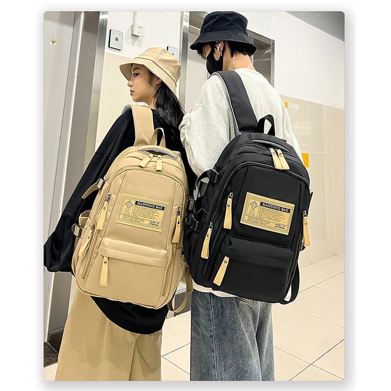 High School Student Backpack Simple Backpack Women's Trendy Fashionable Casual Backpack Travel Bag