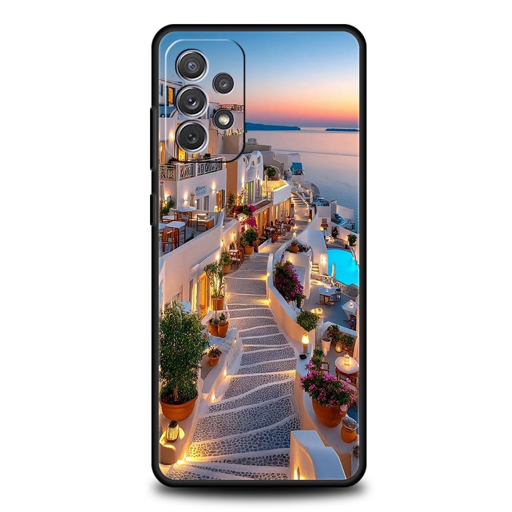 Case For Samsung A17 A15 A13 A51 A71 A41 A31 A21S A07 A05 A35 A55 A23 A25 A33 A53 A73 5G Cover NYC New York City seaside scenery