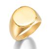 New Stylish and Simple Square Full-gloss Domineering Men's Titanium Steel Ring, Business Stainless Steel Ring