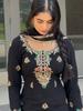 Black Salwar Kameez Sharara Set Indian Women Party Wear Pakistani Salwar Suit Dress