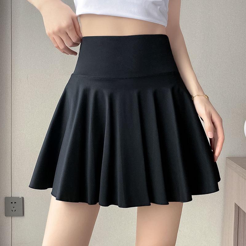 Damen Schnelltrocknendes Sportset: Lässiges Sommer Lauf- & Tennis-Outfit mit kurzem Rock für Fitness