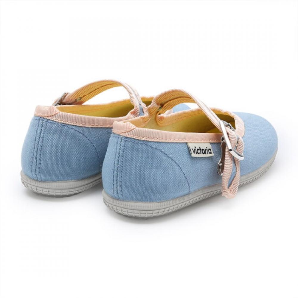 Victoria Shoes Junior Oda Mary Jane Canvas Shoes Glaciar J1049117 Glaciar