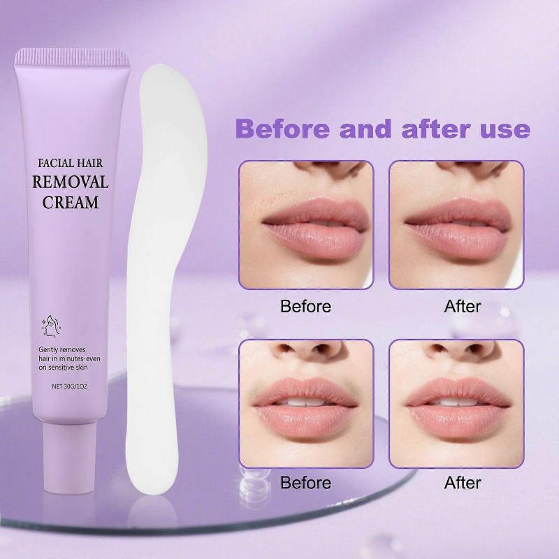 Facial Hair Removal Cream for Women, Gentle Face Hair Removal Cream for Sensitive Skin, Facial Hairs Remover Creams for Face Chin Upper Lip for Smooth
